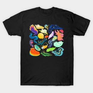 Nudibranch Sea Slugs Design T-Shirt